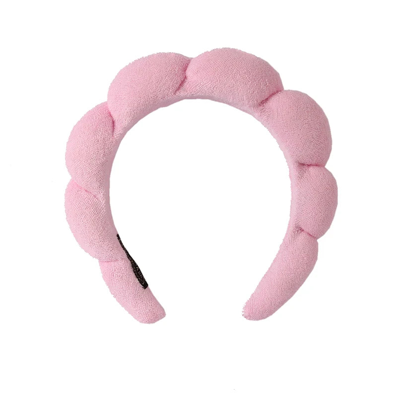 Cute Fashion Multifunctional Women's Face Washing Cuffs Waterproof Water Absorbent Wrist Cotton Velvet Hairband Hair Accessories