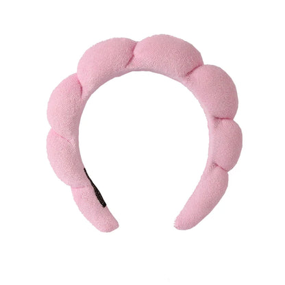 Cute Fashion Multifunctional Women's Face Washing Cuffs Waterproof Water Absorbent Wrist Cotton Velvet Hairband Hair Accessories