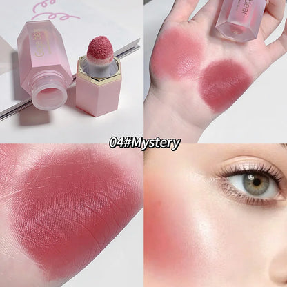 Gege Bear Liquid Blush Cream 6 Colors Smooth Velvet Matte Pink Blusher Natural Easy To Smudge