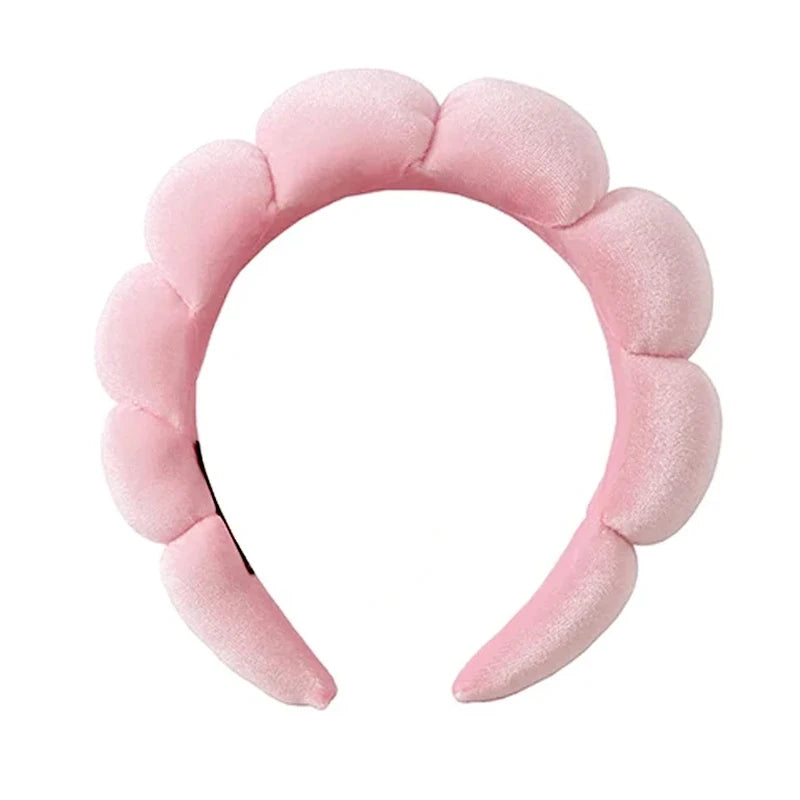 Cute Fashion Multifunctional Women's Face Washing Cuffs Waterproof Water Absorbent Wrist Cotton Velvet Hairband Hair Accessories