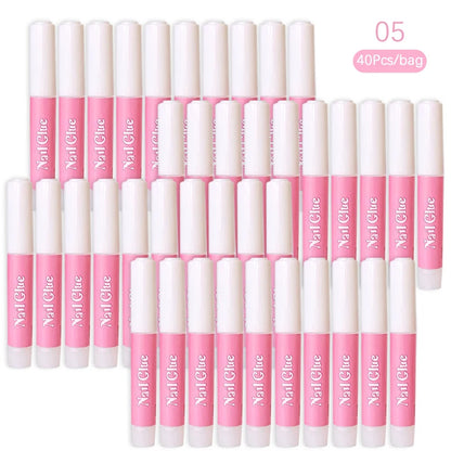 Super Strong Nail Glue Set For False Nail Tips Acrylic Nails Press On Fake Nails Art Decoration Long Lasting Adhesion Gel