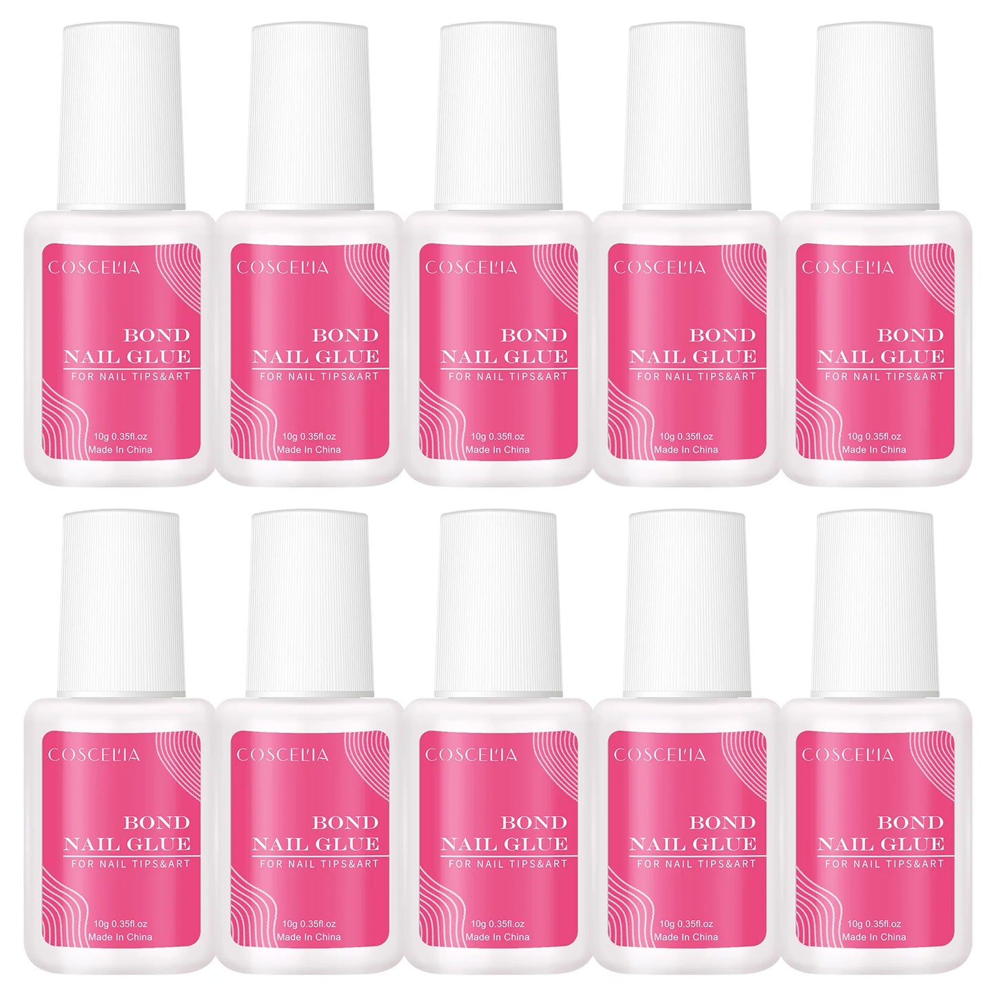 COSCELIA 10G Nail Glue False Nail Tips Glue Clear Color Nails Tools