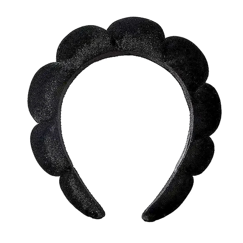 Cute Fashion Multifunctional Women's Face Washing Cuffs Waterproof Water Absorbent Wrist Cotton Velvet Hairband Hair Accessories
