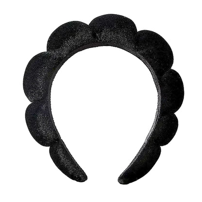 Cute Fashion Multifunctional Women's Face Washing Cuffs Waterproof Water Absorbent Wrist Cotton Velvet Hairband Hair Accessories