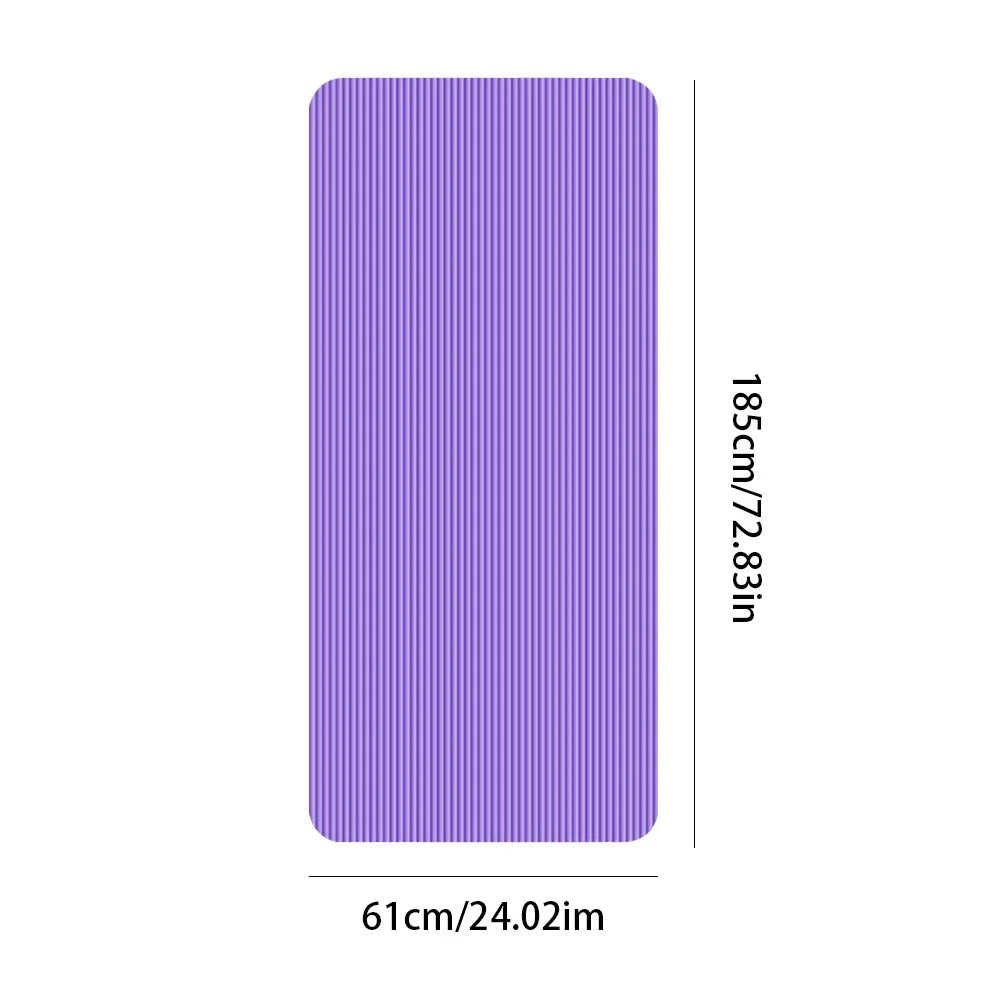 Yoga Mat Non Slip Exercise Mat Thick Solid Color Fitness Mat Yoga Workout Mat Multi-Function for Home Gym