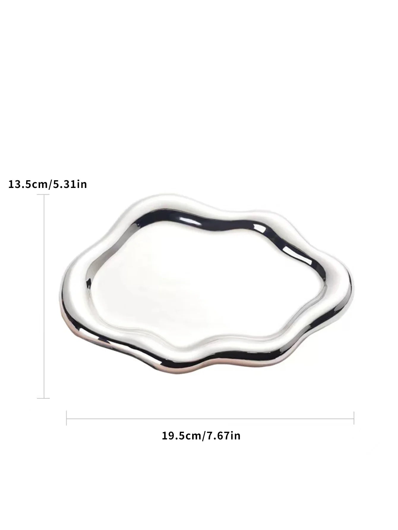 Miniso Simple Stylish Cloud Ceramic Jewelry Storage Tray Jewelry Earrings Display Desktop Ornaments Gifts for Friends