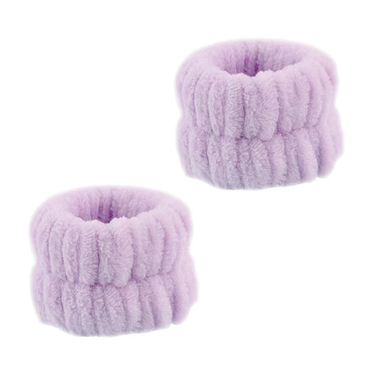 Cute Fashion Multifunctional Women's Face Washing Cuffs Waterproof Water Absorbent Wrist Cotton Velvet Hairband Hair Accessories