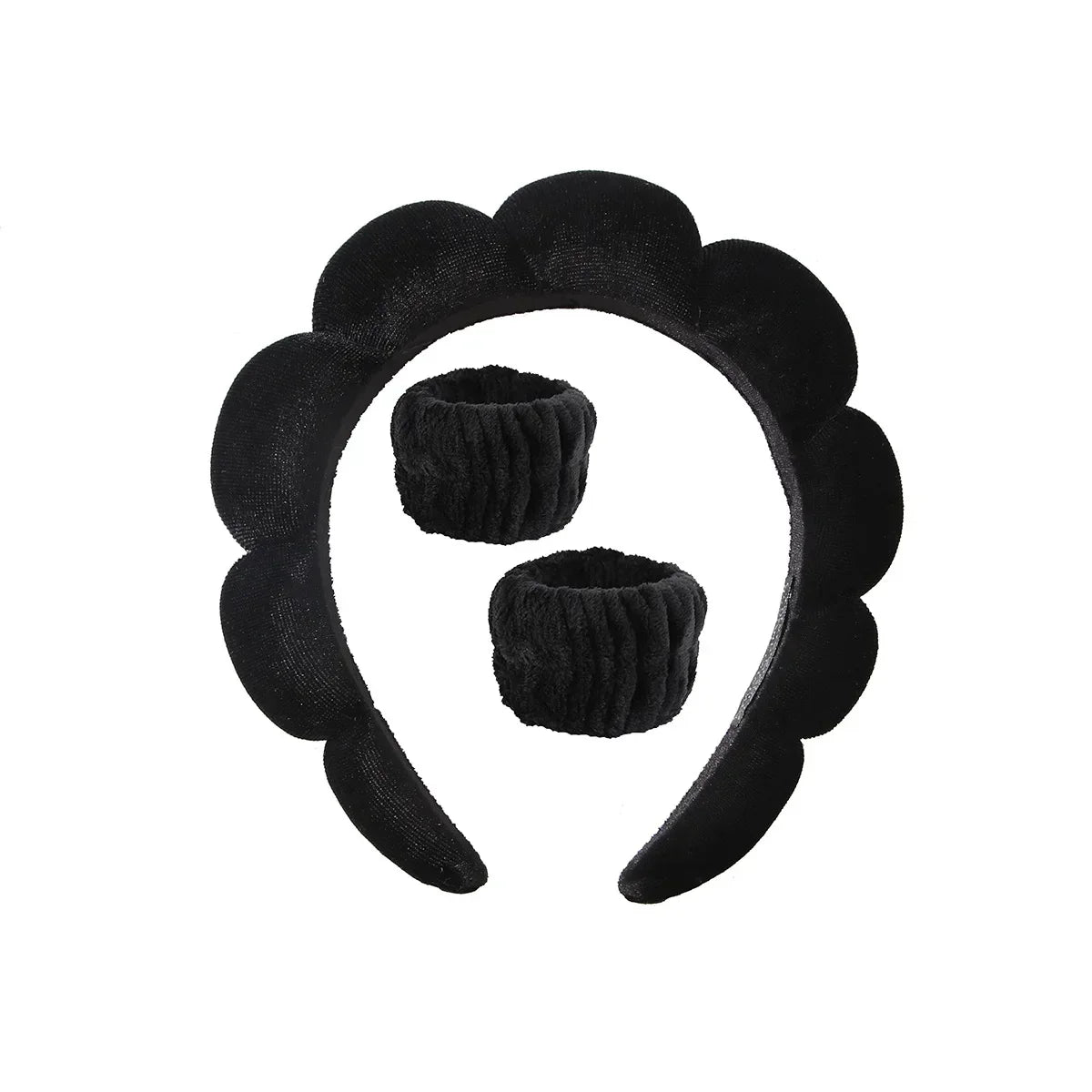 2025 Fashion Sponge Headband for Women Girls Puffy Hair Band Makeup Bubble Retro Terry Cloth Headbands Hair Accessories Headwear