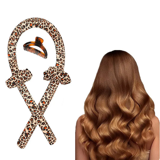Heatless Curling Rod Headband No Heat Silk Curls Ribbon Hair Rollers Sleeping Soft Headband Lazy Hair Curlers Hair Styling Tools