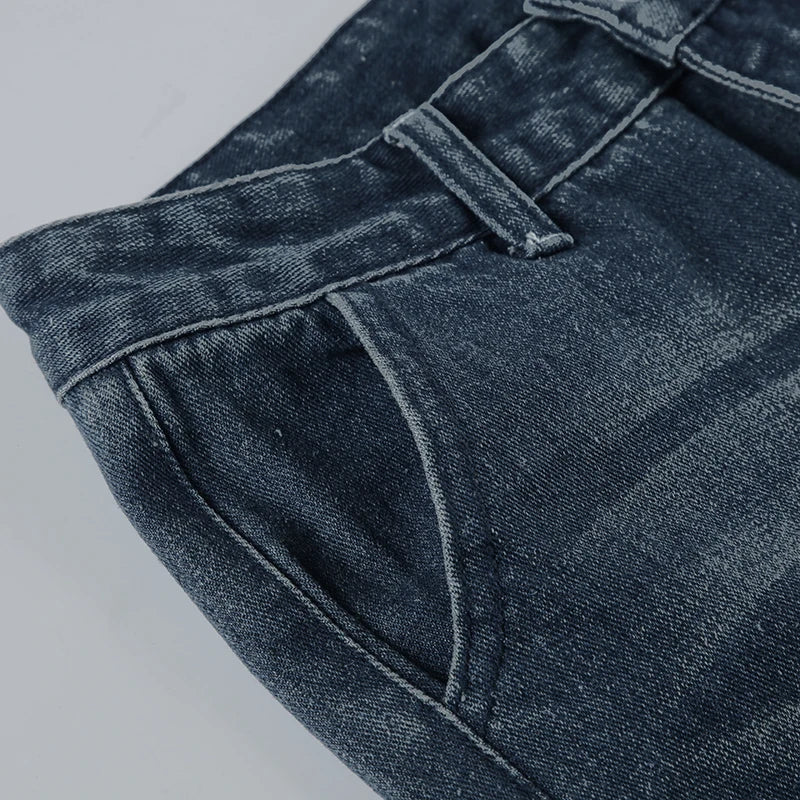 Darlingaga Fashion Washed Buttons Jeans For Women Loose Low Rise Basic Trousers Chic Style Pockets Straight Leg Denim Pants New