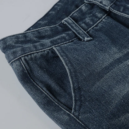 Darlingaga Fashion Washed Buttons Jeans For Women Loose Low Rise Basic Trousers Chic Style Pockets Straight Leg Denim Pants New