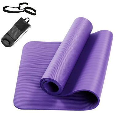 [EU STOCK]183*61*1cm Yoga Mat, Exercise Mat, NBR Sport Fitness Pilates Home Gym Fitness Cushion,Strap and Transport Bag