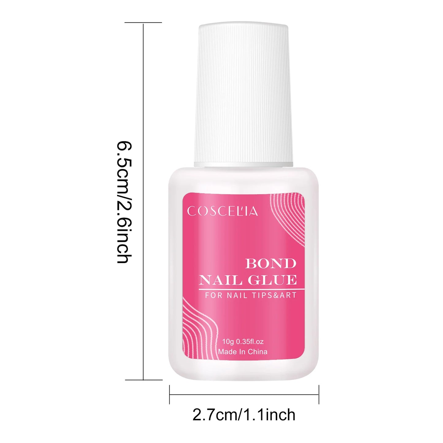 COSCELIA 10G Nail Glue False Nail Tips Glue Clear Color Nails Tools