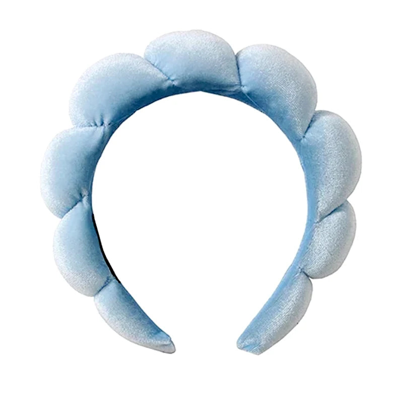 Cute Fashion Multifunctional Women's Face Washing Cuffs Waterproof Water Absorbent Wrist Cotton Velvet Hairband Hair Accessories