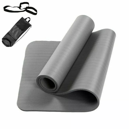 [EU STOCK]183*61*1cm Yoga Mat, Exercise Mat, NBR Sport Fitness Pilates Home Gym Fitness Cushion,Strap and Transport Bag
