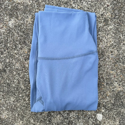 Solid Color Back Waist Pocket High Waist Yoga Legging Women Sport Cropped Pants Butter Athletic Gym Comprehensive Training Jog