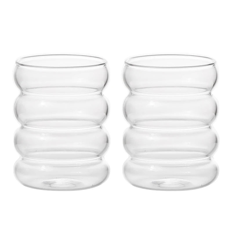 350ML Ins Transparent Glass Cup Heat-resistant Caterpillar Shape Drinking Glasses Coffee mug Beer Juice Milk Cute water cup