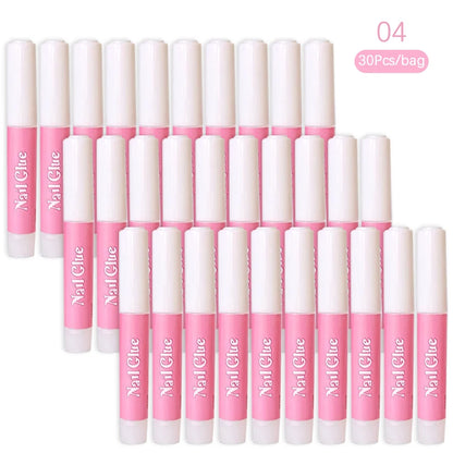 Super Strong Nail Glue Set For False Nail Tips Acrylic Nails Press On Fake Nails Art Decoration Long Lasting Adhesion Gel